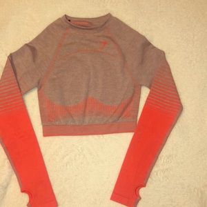 GymShark Amplify Seamless Long Sleeve Crop Top!